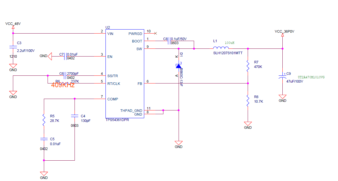 WEBENCH® Tools/TPS54361: noise/oscillation on the output - Power ...