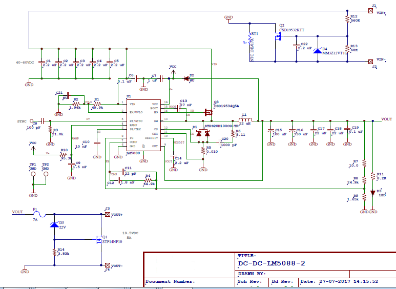 LM5088: Need help on Input ripple reduction in LM5088-2 based DC/DC ...