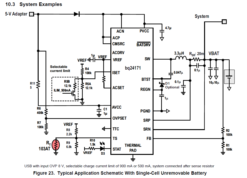 bq24171-system-connected-directly-to-vbat-no-powerpath-switching