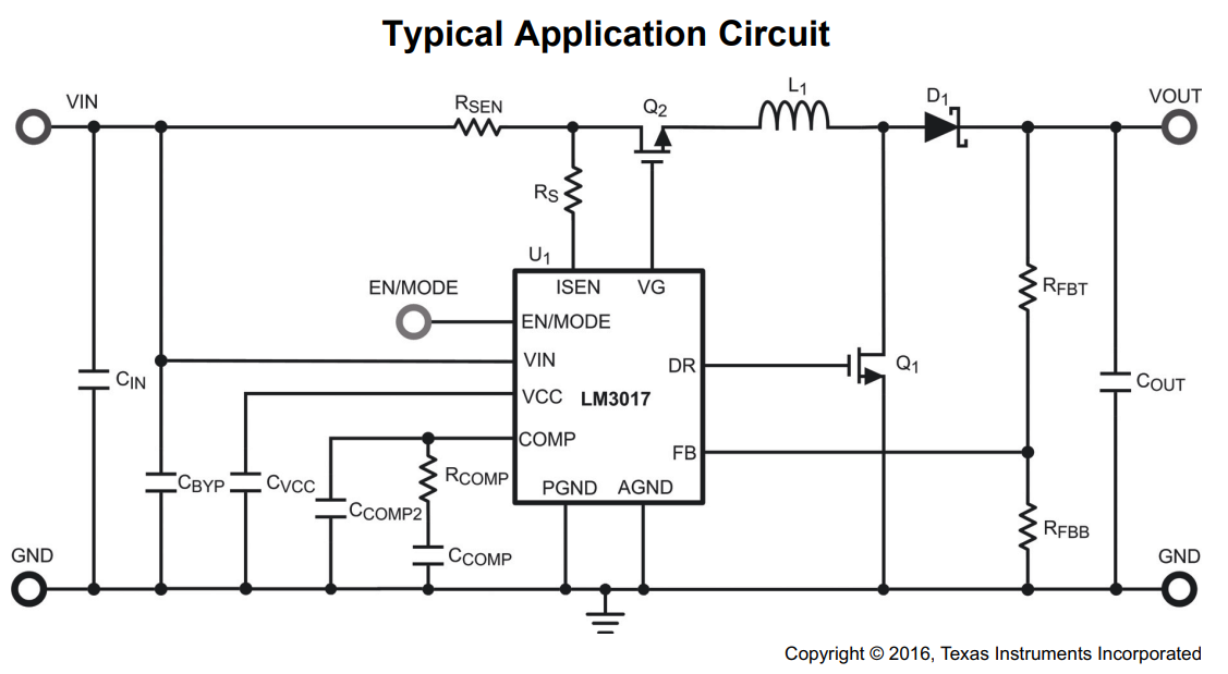 LM3017: Boost converter with True Shutdown used as High Side Switch ...