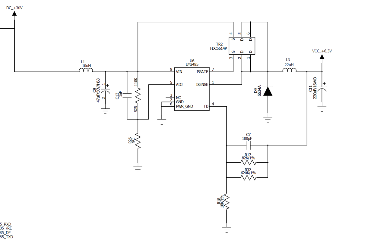 LM3485 failed at -40 degrees. - Power management forum - Power ...