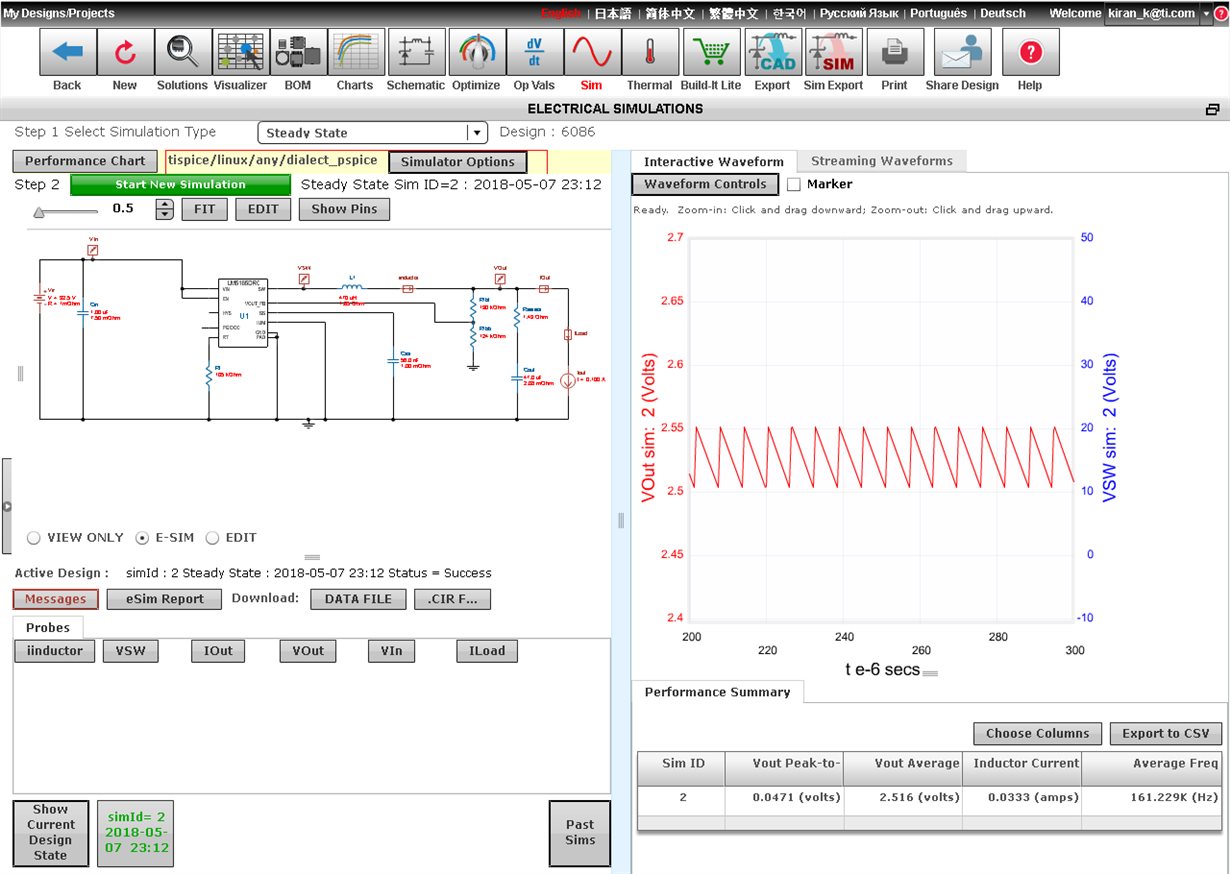 Webench Tools Lm Unstable Output Oscillating Vout Power