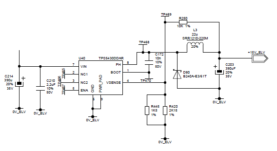 TPS5430: Output voltage drop during startup sequence - Power management ...