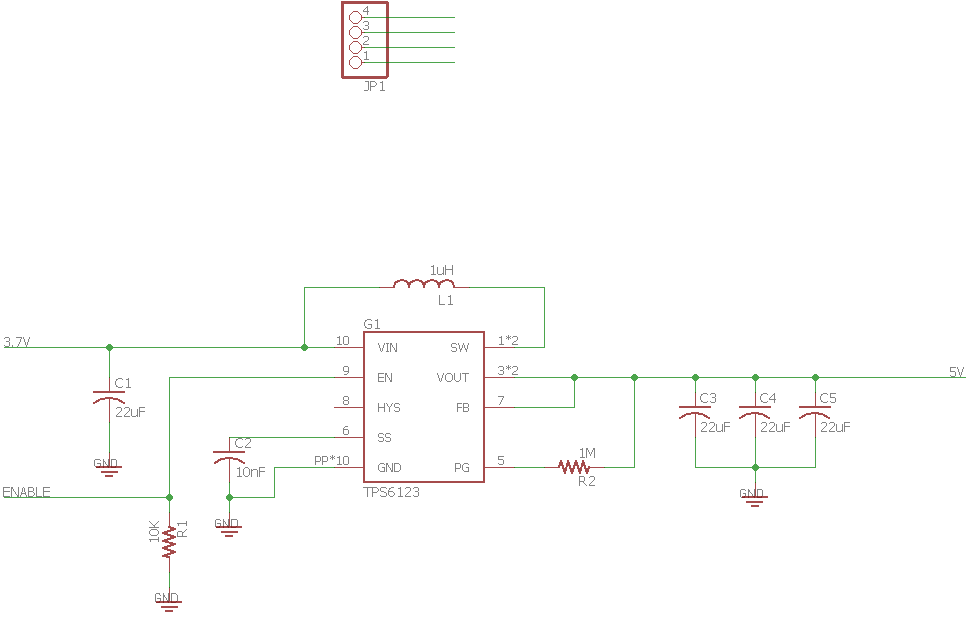 Tps61232: Circuit Not Boosting Input Or Responding To Enable Input 