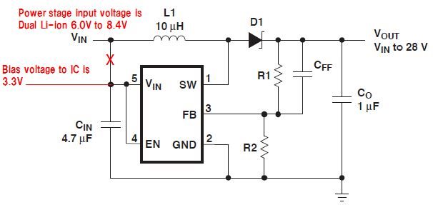 TPS61040 for Dual Li-ion application - Power management forum 