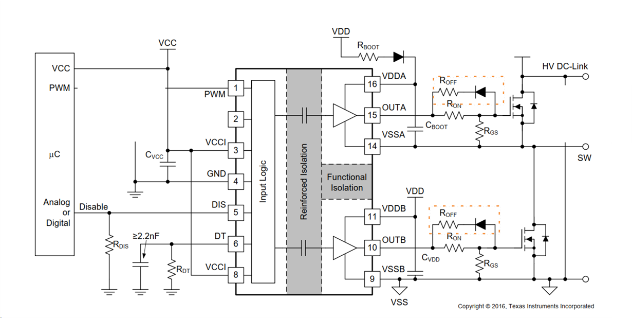 UCC20520: PWM signal distorted at the IGBT's gate. - Power management ...