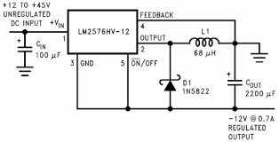 LM2576: Negative voltage from positive buck converter - Power ...