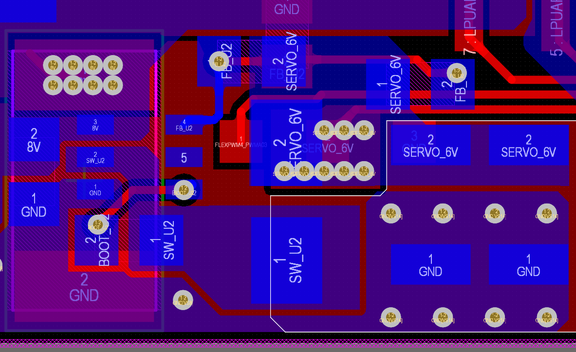 Tps54302: Voltage Drop Consistently When Acting A Power Source Of Servo 