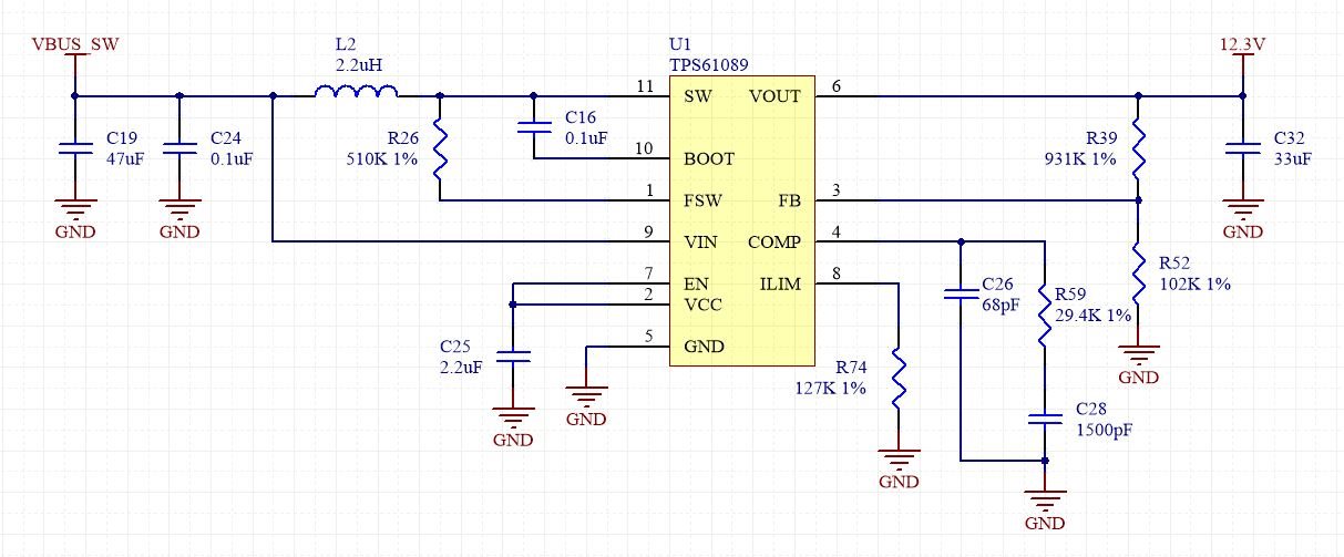 TPS61089: Current leaking from VOUT to SW pin when regulator is not ...