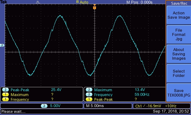 TIDA-01606: Output sine wave distorted when the load is attached ...