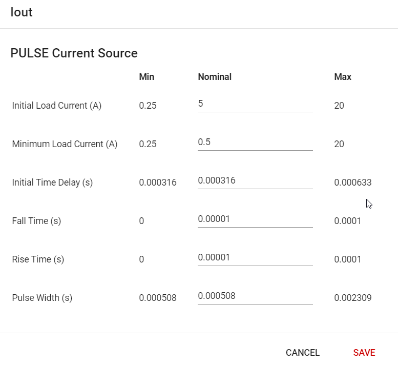 How to change the transient test in webench? - Simulation, hardware ...