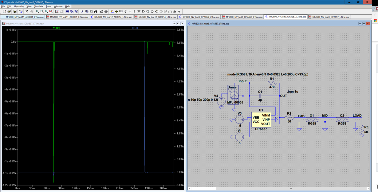 TINA/Spice/OPA657: LTspice Transimpedance Amplifier Simulation Part ...