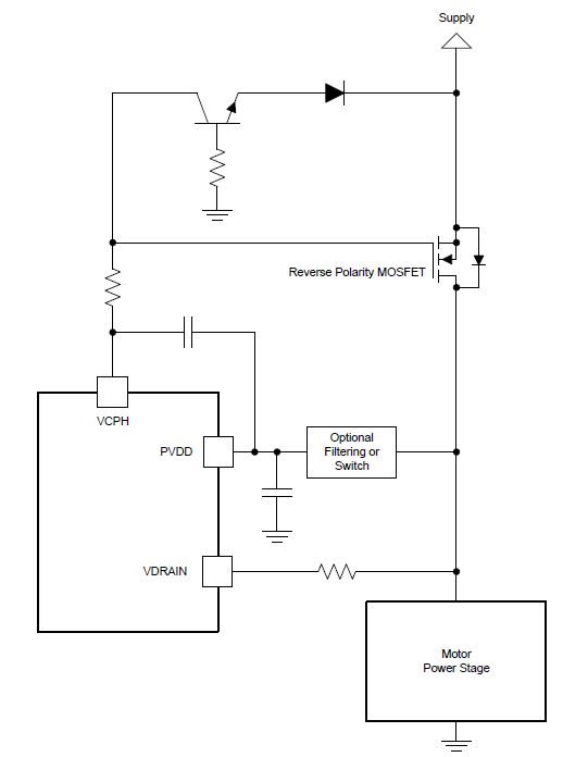 BOOSTXL-DRV8323RS: For DRV8323RS Reverse Protection schematic design ...