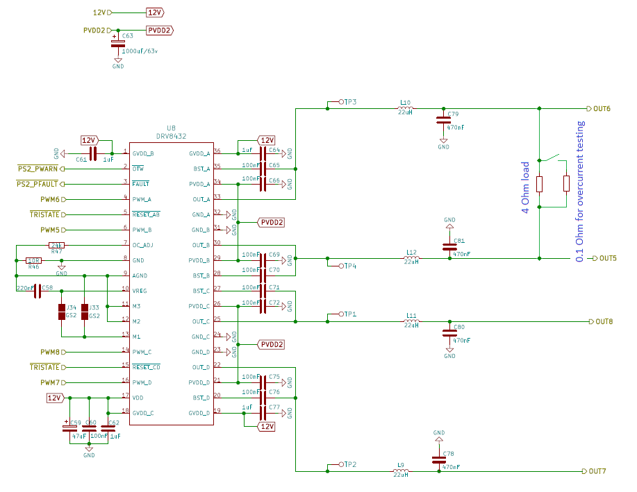 DRV8432: ~ FAULT pin in cycle-by-cycle (CBC) current limiting mode ...