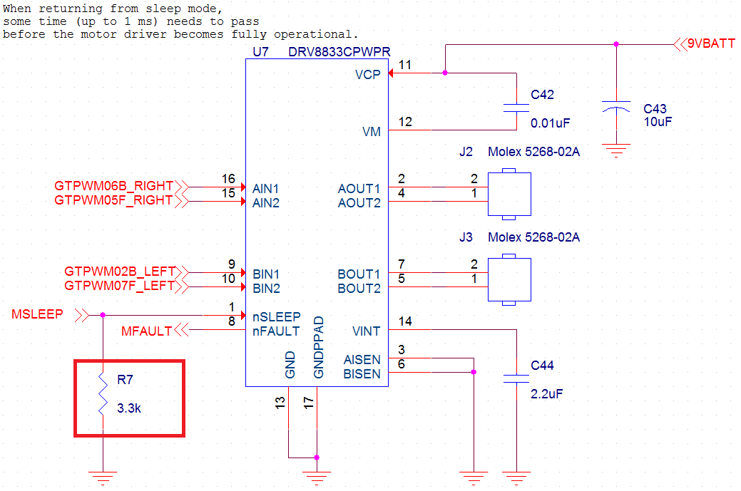 DRV8833: Sleep pin question - Motor drivers forum - Motor drivers - TI ...