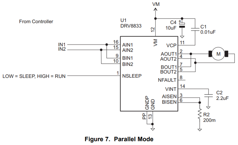 Drv8833 About Motor Current Control By Current Detection