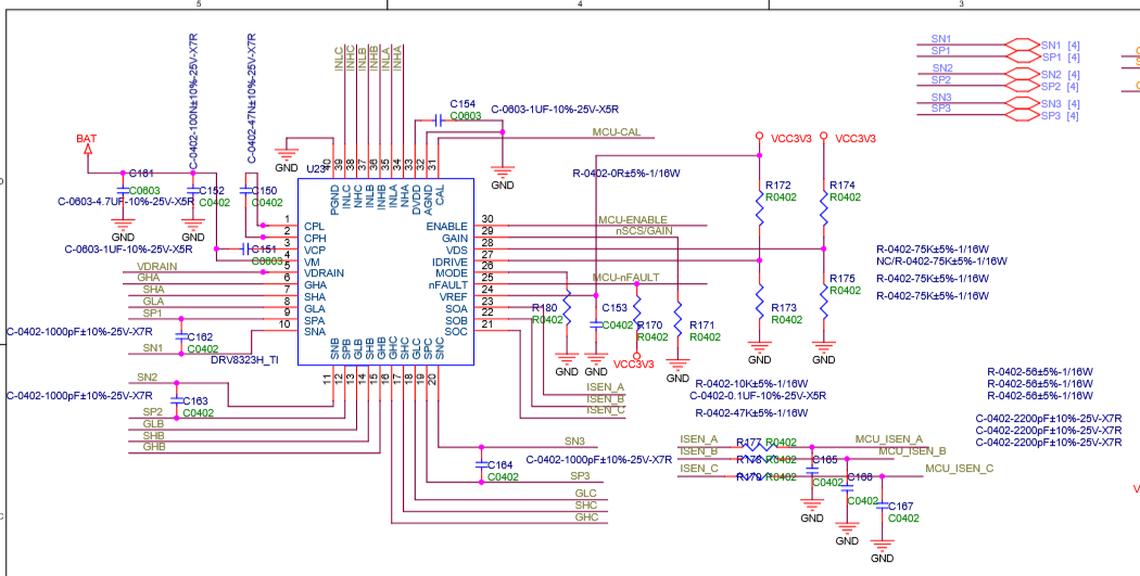 DRV8323: DRV8323H: Driver chip overheating abnormally - Motor drivers ...