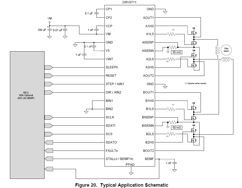 DRV8711: DRV8711 Stall dection funcion for schematics - Motor drivers ...