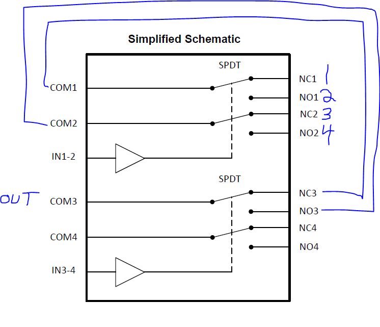 Connecting Common Output Of Analog Switch Together - Switches ...