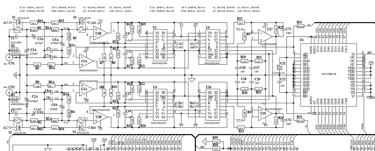 CD4052B: What is the function of this device in a digital oscilloscope ...