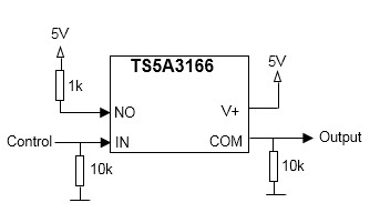 TS5A3166 - State of the COM pin at power supply ramp up - Switches ...