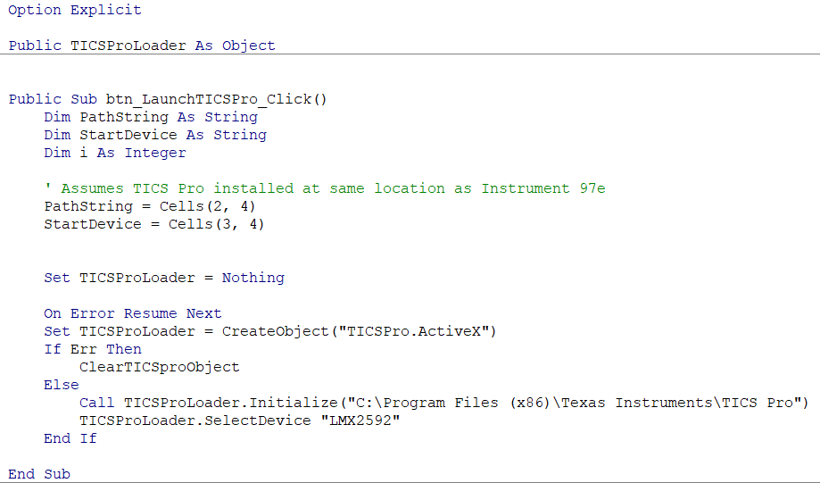 Lmx2592 Vba Matlab Control Of Ticspro Clock Timing Forum Clock Timing Ti E2e Support Forums