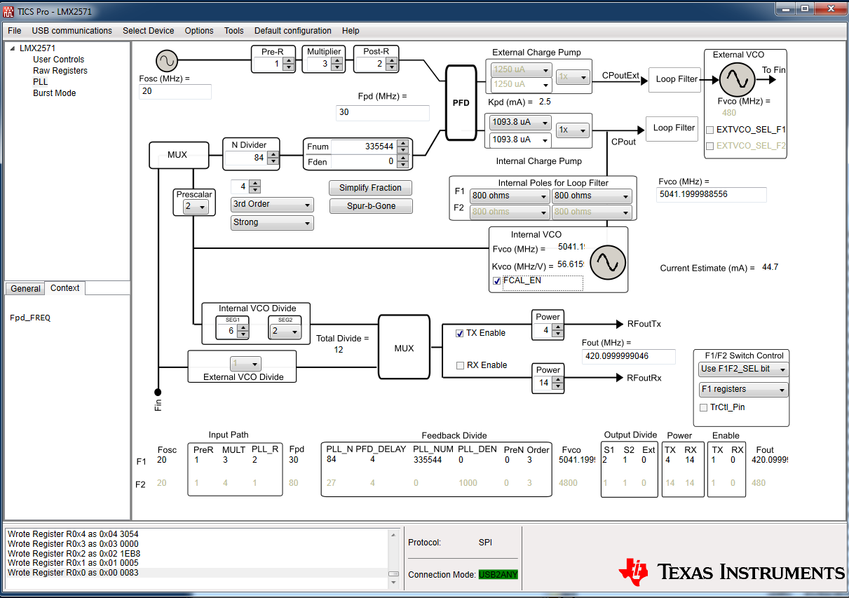 LMX2571: Calibration problem - TI E2E - Texas Instruments