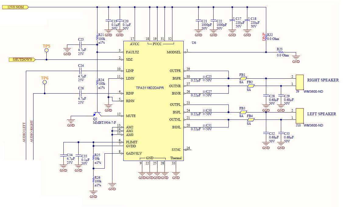 Tpa3118d2 Faultz Always Triggered - Audio Forum - Audio - Ti E2e 