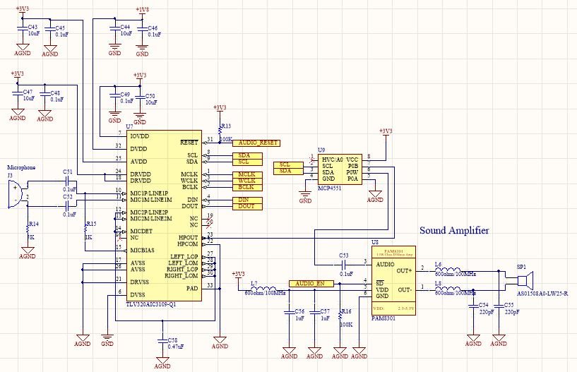 TLV320AIC3109-Q1: TLV320AIC3109-Q1 Schematic questions using amplifier ...