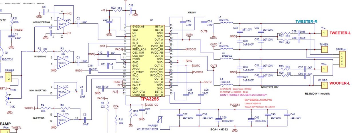 TPA3255: No Output TPA3255 BTL - Audio forum - Audio - TI E2E support ...