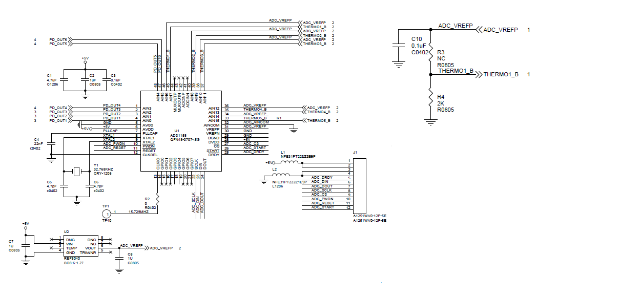 ADS1258 read constant voltage off by 0.02 volt and big