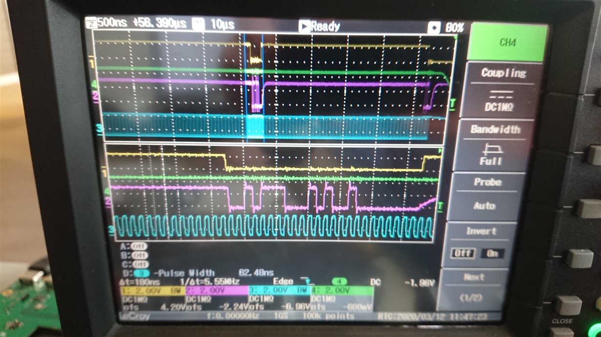 ADS131A04: SPI slave STM32 readout missing a bit after changing ADC ...