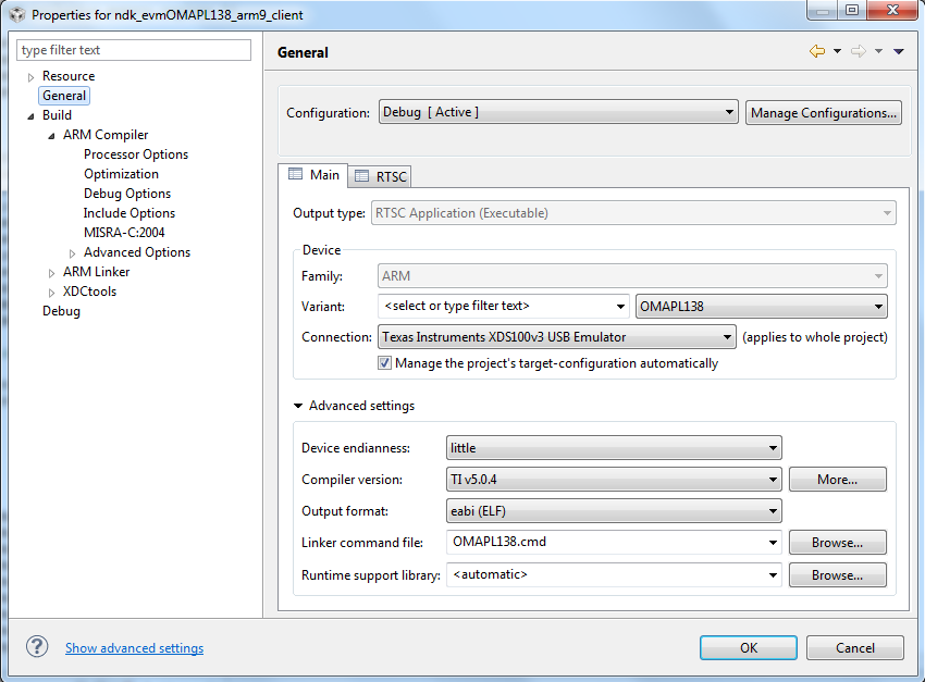 NDK/NSP problems of trying ndk_omapl138_arm9_examples on OMAPL138 DSP