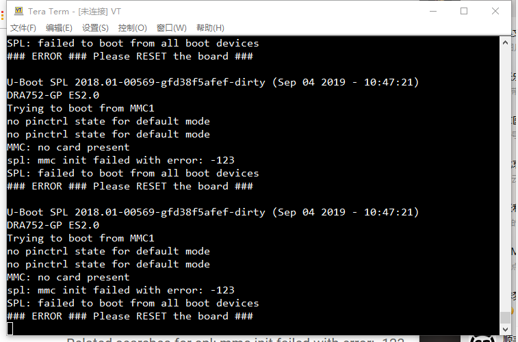 Resolved Am5728 Mmc Error In Spl Processors Forum Processors Ti E2e Support Forums