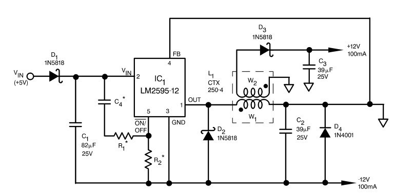 [Resolved] LM2595-Adj Inverting buck boost feedback question. - SIMPLE ...