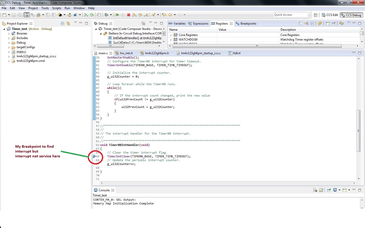 REG: Timer interrupt generation in TM4C123GH6PM Launchpad - Arm-based ...