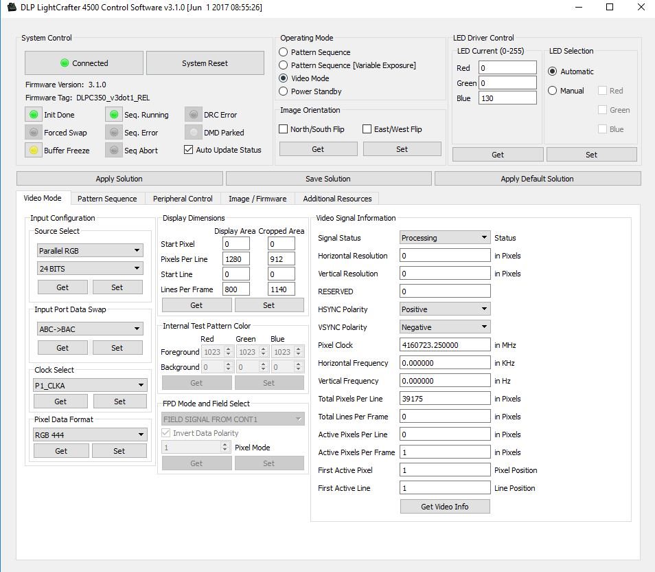 DLP4500: DLP4500 not reading HDMI in video mode - DLP products forum ...