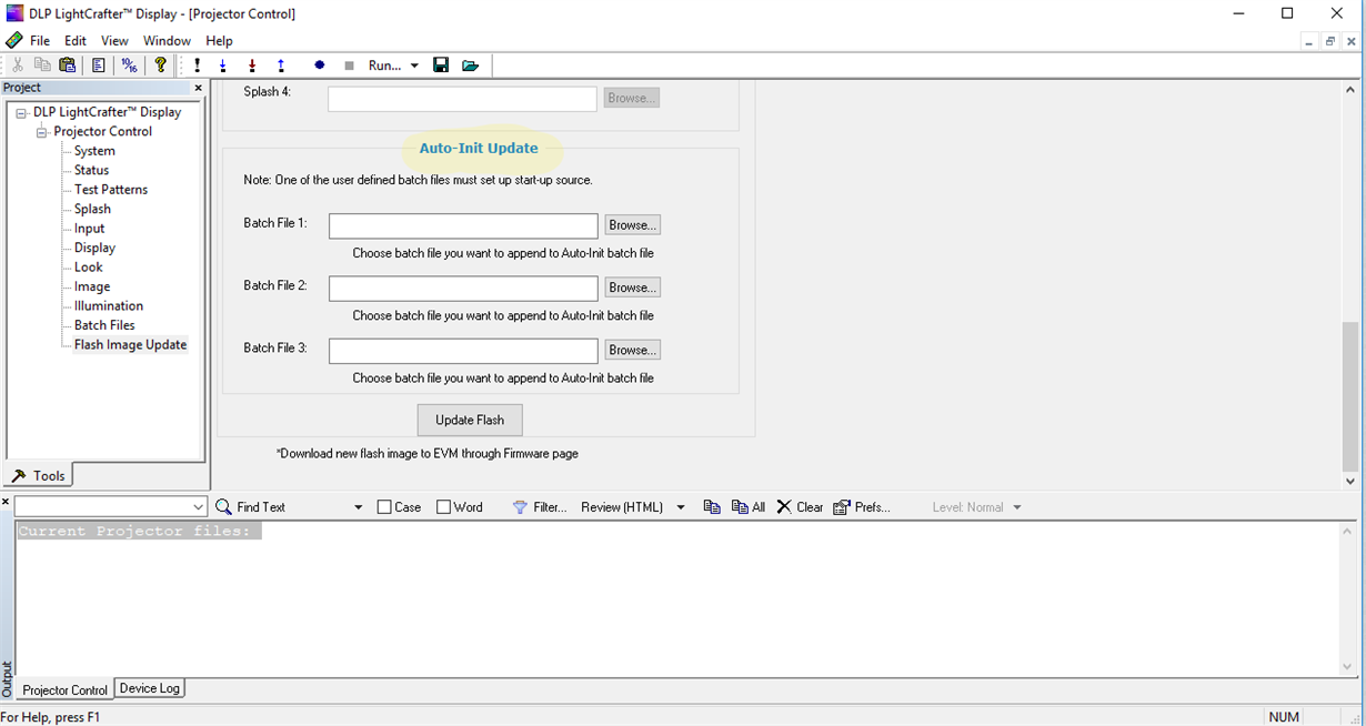 DLPDLCR2010EVM: I want to change the keystone angle automatically ...