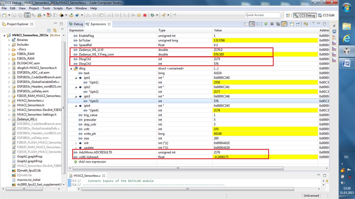 Datalog module (question about data type) - Code Composer Studio forum ...