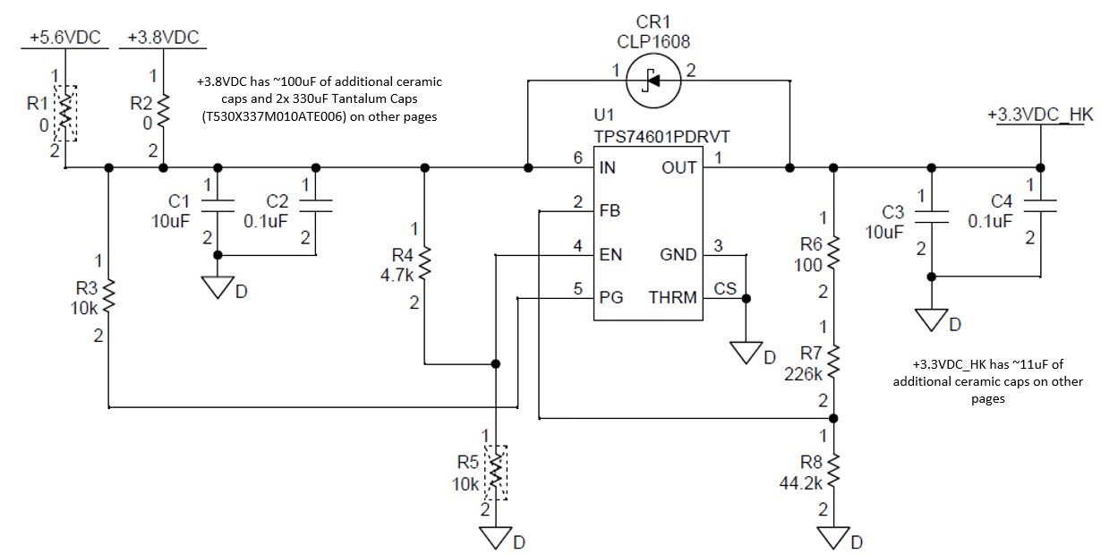 TPS746: Version with Shorter Power-Good Rise Delay Not Turning On ...