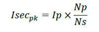 Relation B/W Primary peak and secondary peak current