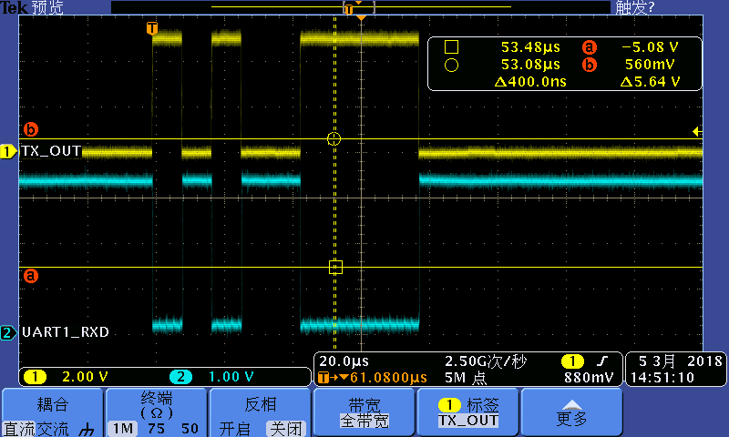 Asking for the MAX3232 abnormal waveform - Interface forum