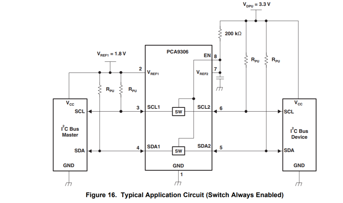 Pca9306: I Want Know The Work Status When The Vref1=vdpu=3.3v 