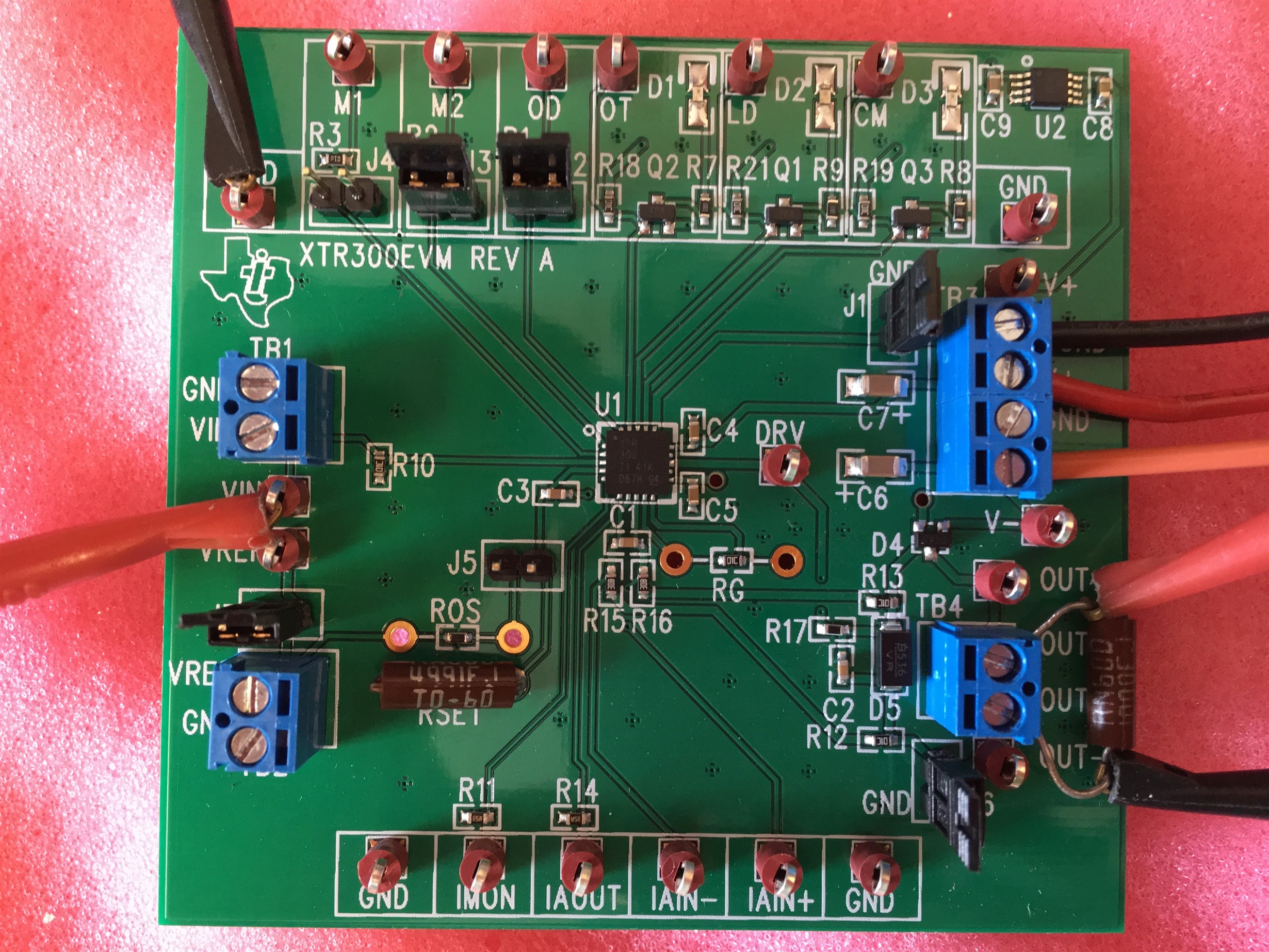 XTR300EVM: Output waveform has spike on it leading edge - Amplifiers ...