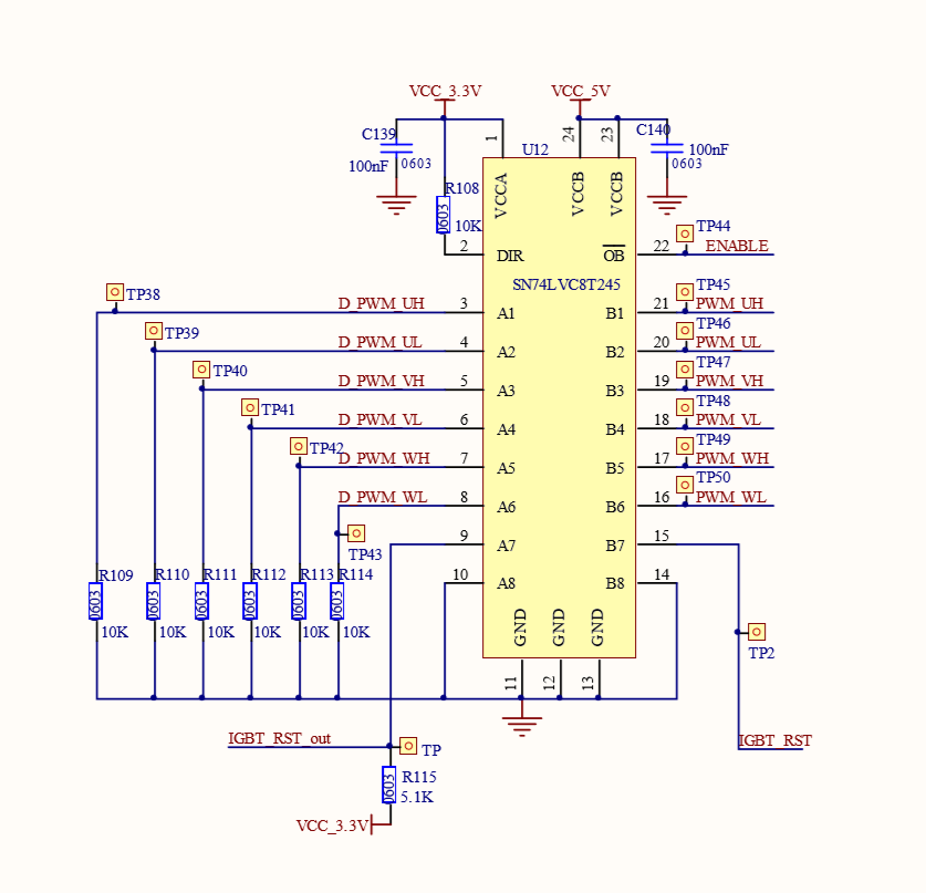 SN74LVC8T245: Dears ,The SN74LVC8T245 , OUTPUT A--B. 3.3V TO 5V ...