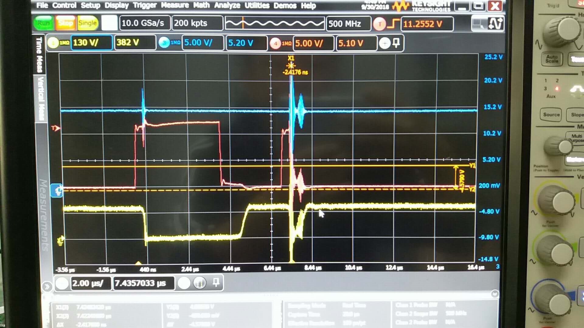 UCC27714: High side mosfet abnormal turn off when double pulse test ...