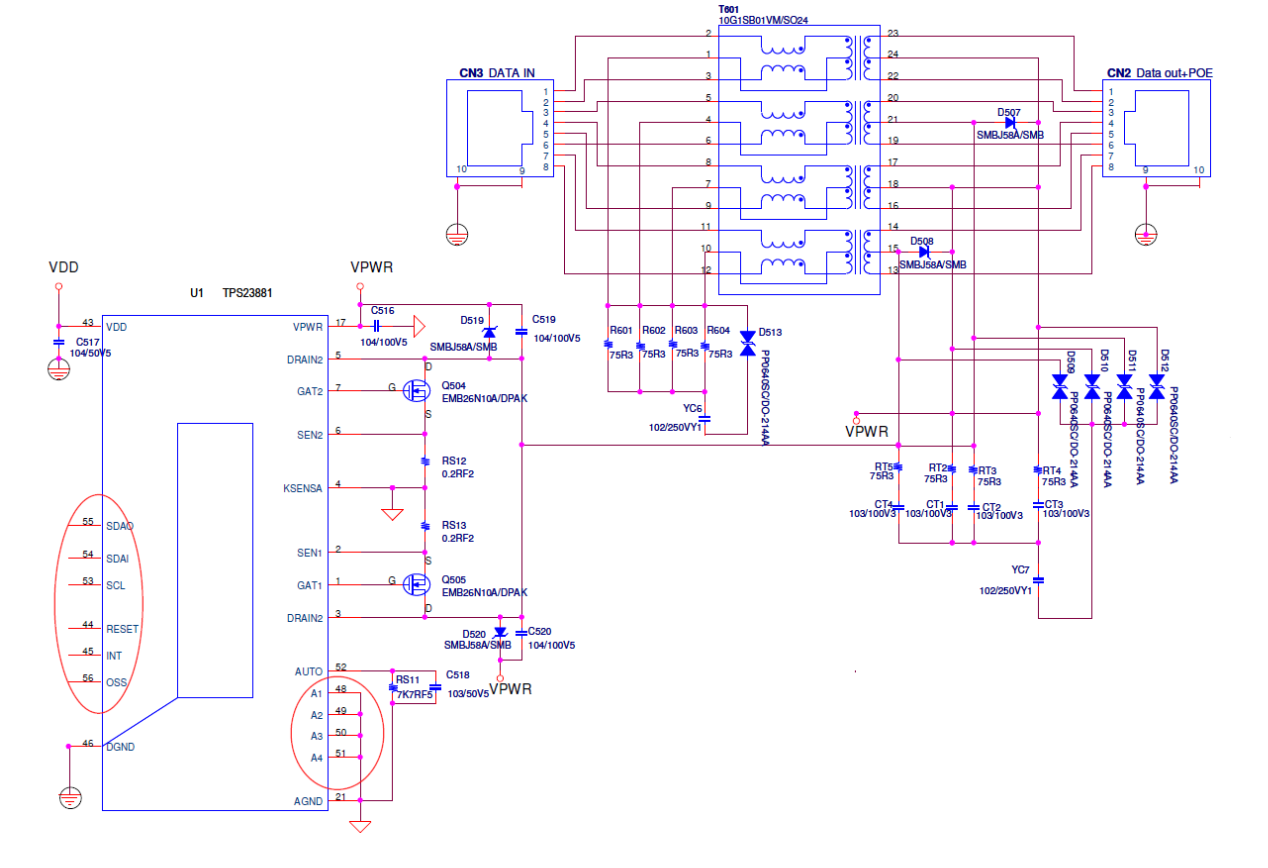 TPS23881: TPS23881 Circuit REVIEW - Power management forum - Power ...