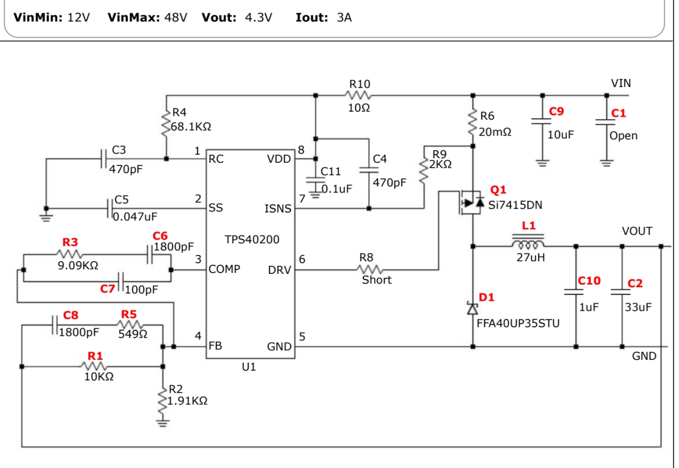 TPS40200: Shutdown with small load. Slow recovery - Power management ...