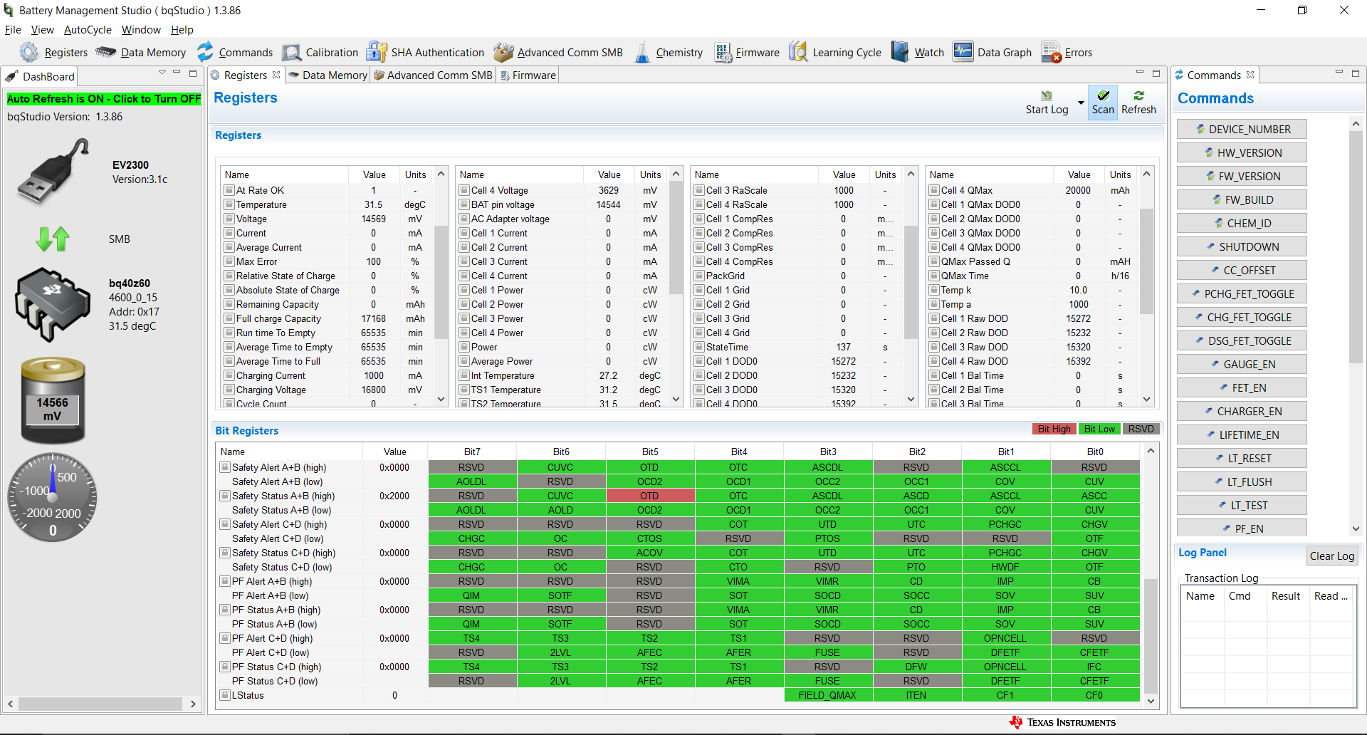 BQ40Z60: Can read the correct value from SafetyStatus Register at 0x51 ...