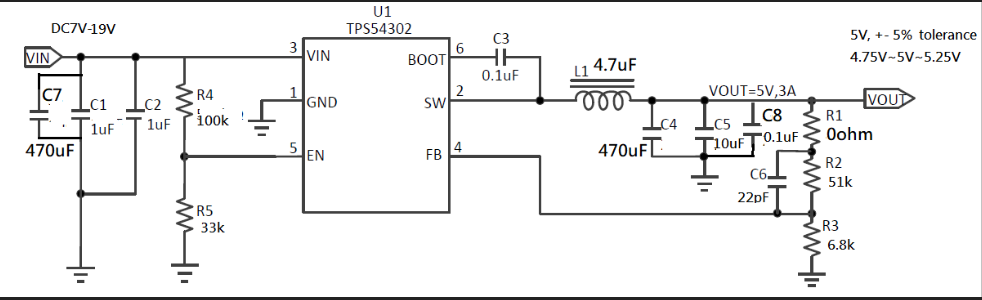 TPS54302: TPS54302: for dynamic load test from 0.1A to 3A that output ...